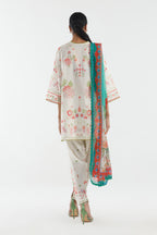 Stitched Embroidered Muzlin Lawn Suit