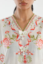 Stitched Embroidered Muzlin Lawn Suit