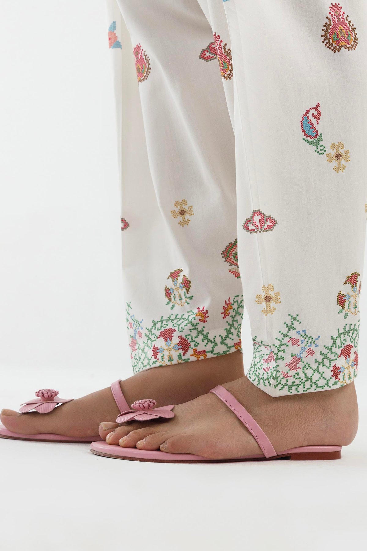 Stitched Embroidered Muzlin Lawn Suit