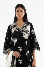 Stitched Embroidered Lawn Suit