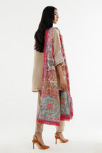 Stitched Embroidered Muzlin Lawn Suit