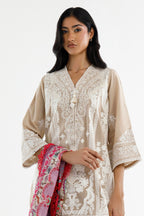 Stitched Embroidered Muzlin Lawn Suit