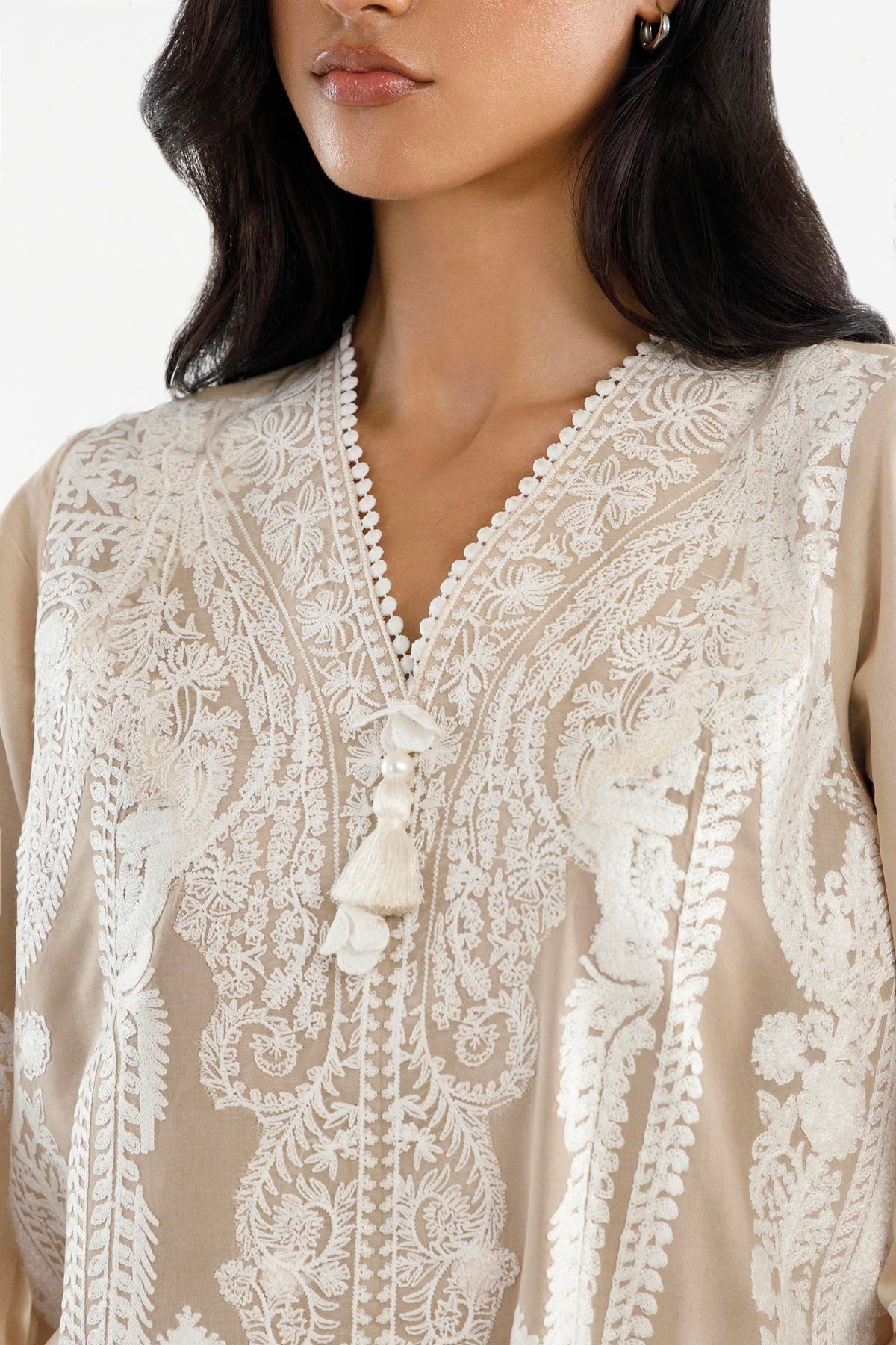 Stitched Embroidered Muzlin Lawn Suit