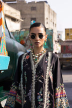 Stitched Embroidered Raw Silk Shirt