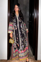Stitched Embroidered Raw Silk Shirt