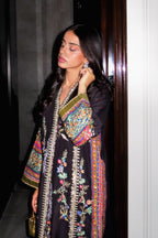 Stitched Embroidered Raw Silk Shirt