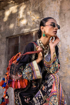 Stitched Embroidered Raw Silk Shirt