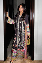 Stitched Embroidered Raw Silk Shirt
