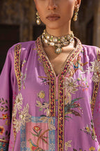 Stitched Embroidered Raw Silk Suit