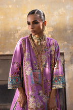 Stitched Embroidered Raw Silk Suit