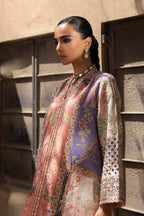 Stitched Embroidered Raw Silk Suit