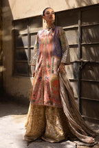 Stitched Embroidered Raw Silk Suit