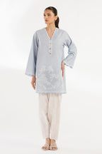 Stitched Embroidered Chambray Shirt+ Shalwar
