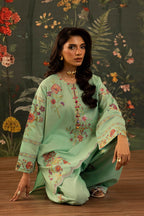 Stitched Embroidered Lawn Shirt + Shalwar