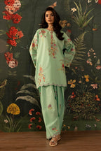 Stitched Embroidered Lawn Shirt + Shalwar