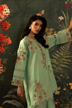 Stitched Embroidered Lawn Shirt + Shalwar