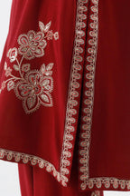 Stitched Embroidered Raw Silk Suit