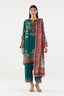Stitched Embroidered Raw Silk Suit