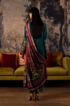 Stitched Embroidered Raw Silk Suit