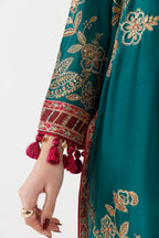 Stitched Embroidered Raw Silk Suit