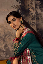 Stitched Embroidered Raw Silk Suit