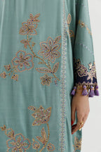 Stitched Embroidered Shirt+ Culotte