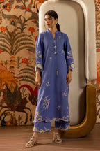 Stitched Embroidered Lawn Shirt + Culotte