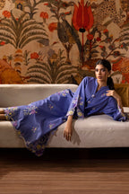 Stitched Embroidered Lawn Shirt + Culotte