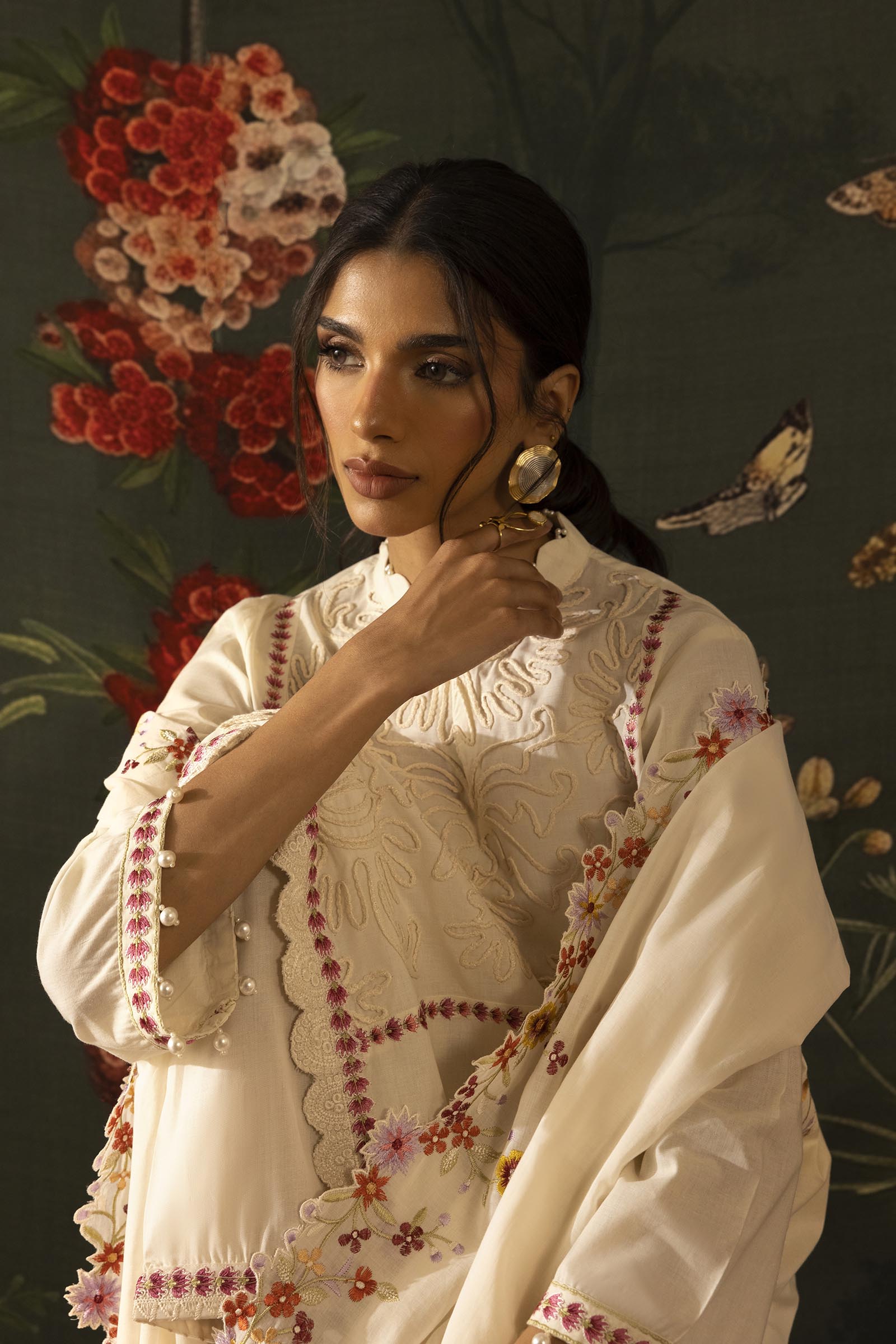 Lawn Embroidered Dupatta