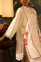 Stitched Embroidered Lawn Shirt+ Shalwar