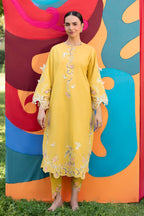 Stitched Embroidered Slub Lawn Shirt+ Shalwar