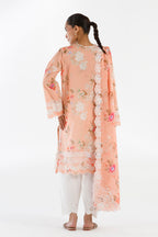 Stitched Embroidered Lawn Suit