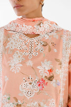 Stitched Embroidered Lawn Suit