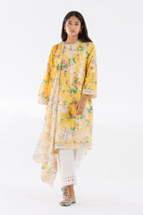 Stitched Embroidered Lawn Suit