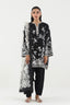 Stitched Embroidered Raw Silk Suit