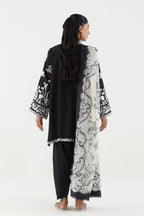 Stitched Embroidered Raw Silk Suit