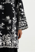 Stitched Embroidered Raw Silk Suit