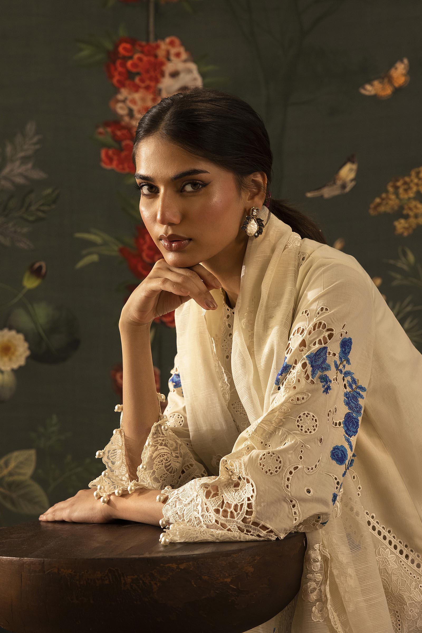 Stitched Embroidered Lawn Shirt+ Shalwar