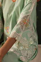 Stitched Embroidered Lawn Suit