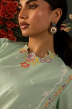 Stitched Embroidered Lawn Suit
