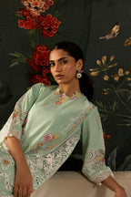 Stitched Embroidered Lawn Suit