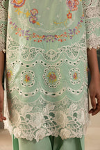 Stitched Embroidered Lawn Suit