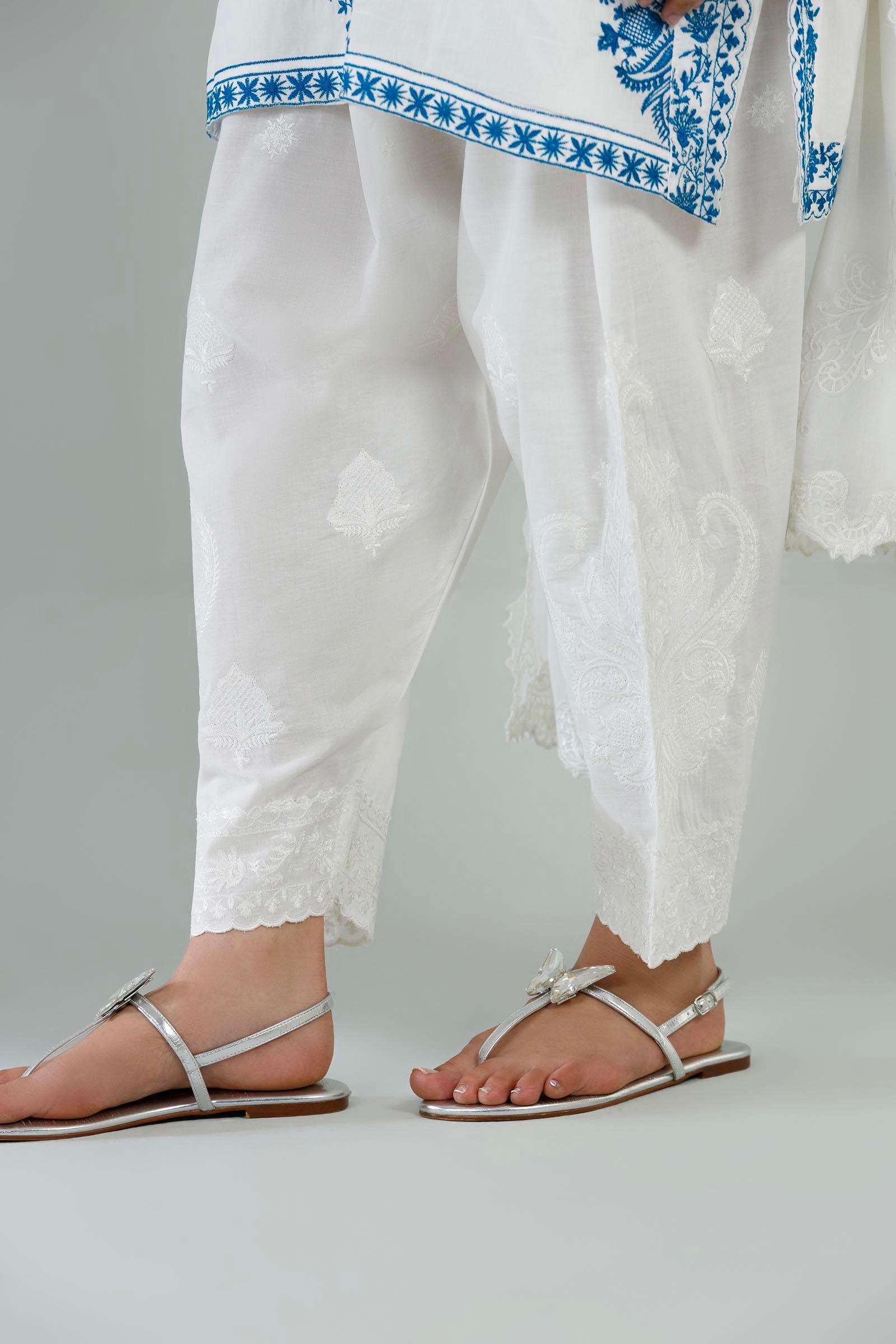 Stitched Embroidered Lawn Shirt + Shalwar