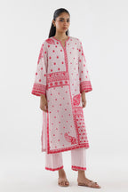 Stitched Embroidered Lawn Shirt+ Culotte