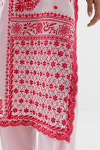 Stitched Embroidered Lawn Shirt+ Culotte