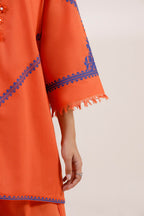 Stitched Embroidered Slub Lawn Shirt+ Shalwar