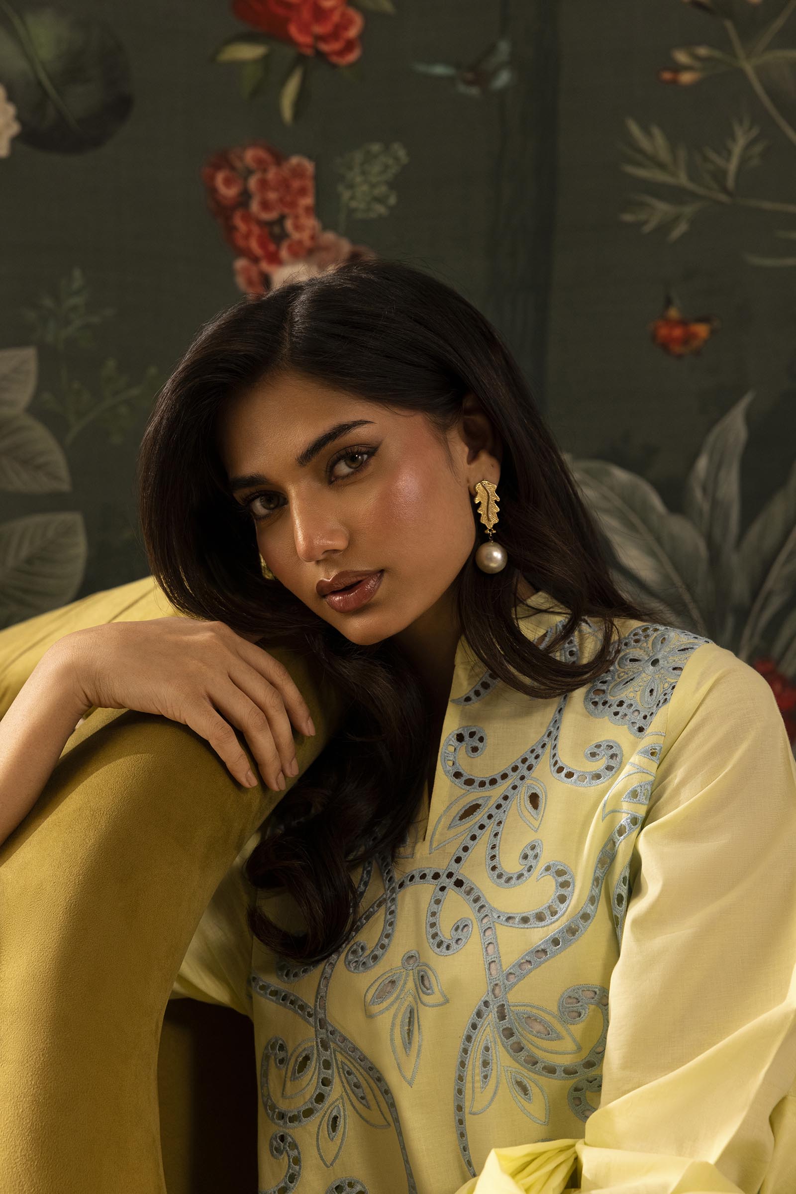 Stitched Embroidered Lawn Shirt+ Shalwar