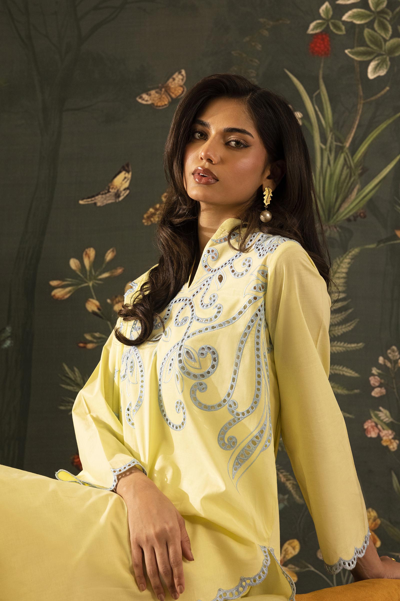 Stitched Embroidered Lawn Shirt+ Shalwar