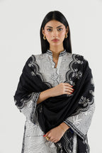 Stitched Embroidered Lawn Shirt+ Culotte