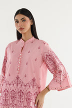 Stitched Embroidered Lawn Shirt+ Culotte